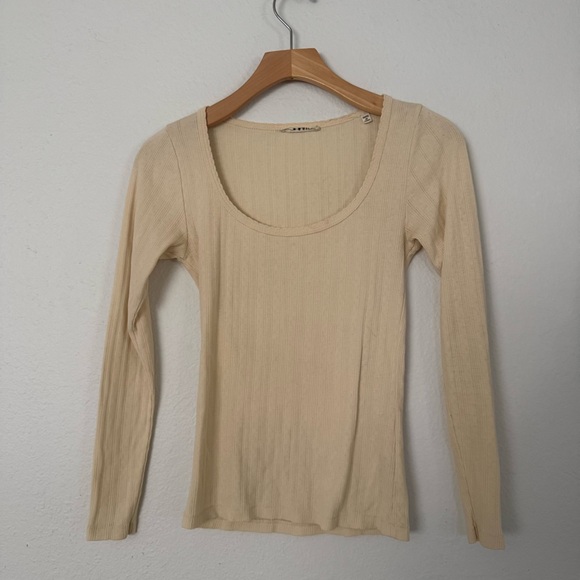 Doen set of 2 pointelle Annie tee size S - Picture 2 of 16